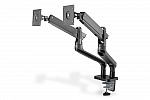  DIGITUS Dual Monitor Clamp gas spring, 17-32", 2xUSB,  , 